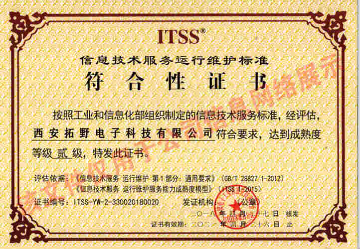 信息技術(shù)服務(wù)運(yùn)維 貳級(jí)